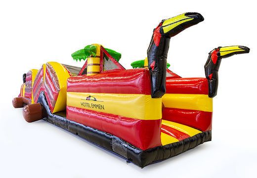 Order custom-made 15 meter Van der Valk obstacle course. Buy inflatable obstacle courses online now at JB Promotions UK