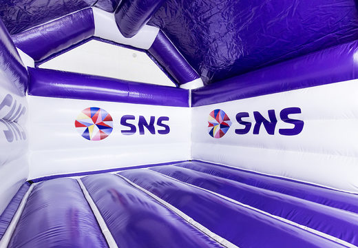 Bespoke SNS BANK - a frame bouncy castles are perfect for different events. Order custom-made bouncy castles at JB Promotions UK