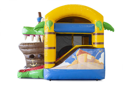 Order mini inflatable with slide pirate bouncer with slide for children. Buy inflatable bouncers online at JB Inflatables UK