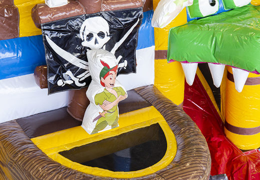 Buy mini inflatable multiplay pirate themed bouncer with slide for kids. Order inflatable bouncers online at JB Inflatables UK
