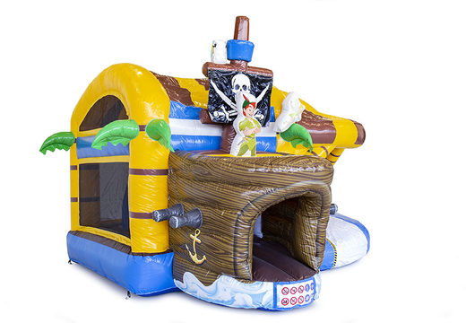 Order inflatable indoor multiplay bouncy castle with slide in pirate theme for kids. Buy inflatable bouncy castles online at JB Inflatables UK