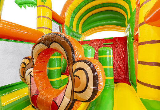 Buy inflatable 9m jungle obstacle course with 3D objects for kids. Order inflatable obstacle courses now online at JB Inflatables UK