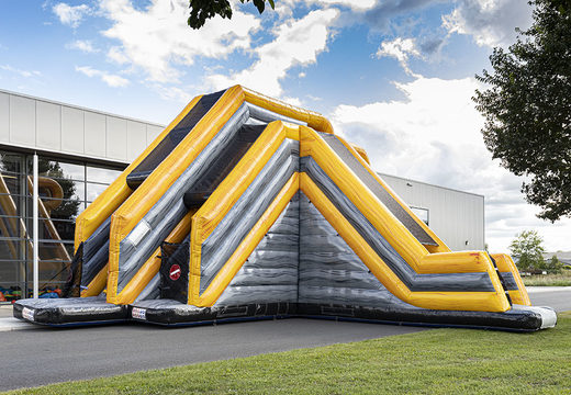 Buy inflatable Base Jump Pro Slide of 4 and 6 meters high for both young and old. Order inflatable attraction now online at JB Inflatables UK