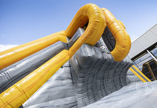 Order large inflatable Base Jump Pro Slide of 4 and 6 meters high for both young and old. Buy inflatable attraction now online at JB Inflatables UK