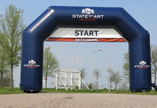 Buy custom made state of art inflatable start & finish arch for sport events at JB Promotions UK; specialist in inflatable advertising arches