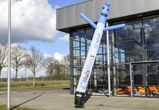 Have a personalized HuisMarct Makelaars sky dancer made at JB Promotions UK. Promotional inflatable tubes made in all shapes and sizes made at JB Inflatable UK