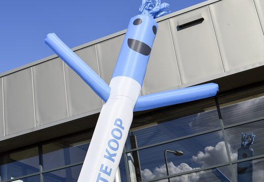 Custom made HuisMarct Makelaars sky dancer are perfect for commercial purposes. Order custom made Wacky Waving Inflatable Man at JB Promotions UK