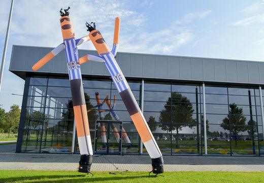 Order custom made FC Eindhoven sky dancer in inflatable football uniform at JB Inflatables UK. Request a free design for an inflatable air dancer in your own corporate identity now