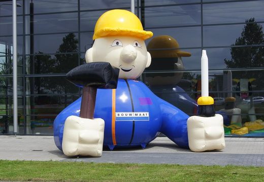 Buy inflatable build size production augmentation construction worker. Order inflatable product replica online at JB Inflatables UK