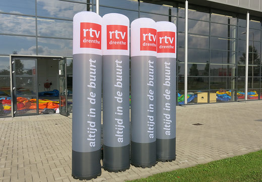 Buy custom-made inflatable RTV Drenthe pillars. Order your inflatable pillars online at JB Inflatables UK