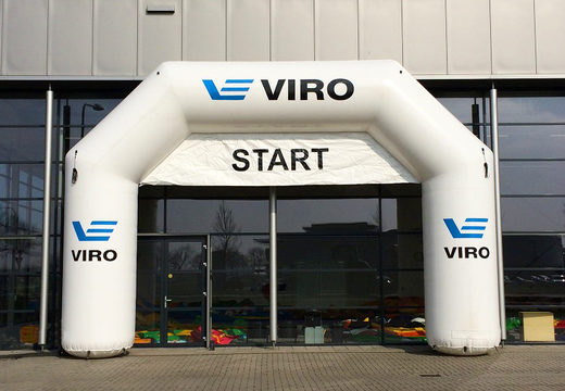 Buy a promotional viro inflatable start & finish arch at JB Promotions UK. Request a free design for an custom made advertising arch in your own style now