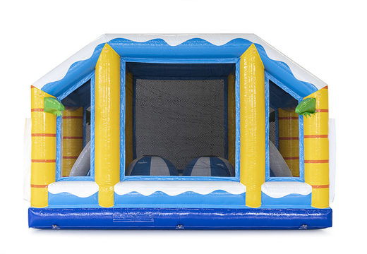 Buy inflatable modular 19 meter obstacle course in surf theme for kids. Order inflatable obstacle courses now online at JB Inflatables UK