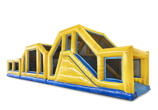 Buy a modular marble obstacle course, 19 meters long with matching 3D objects and double courses in different themes for children. Order inflatable obstacle courses now online at JB Inflatables UK