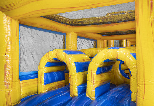 Buy Marble inflatable 19 meter obstacle course with matching 3D objects for kids. Order inflatable obstacle courses now online at JB Inflatables UK