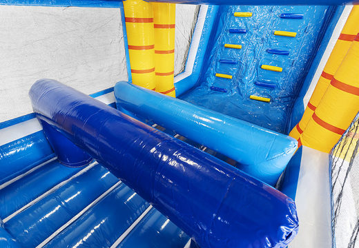 Order modular obstacle course surf 13.5 meters long with appropriate 3D objects for kids. Buy inflatable obstacle courses online now at JB Inflatables UK