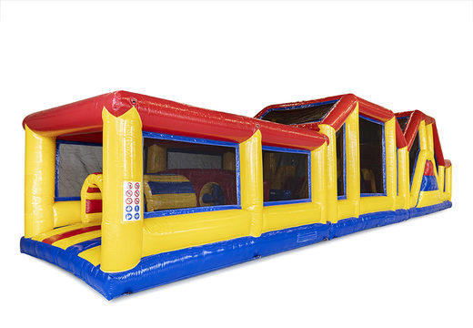 Buy modular 19 meter obstacle course with appropriate 3D objects for children. Order inflatable obstacle courses now online at JB Inflatables UK