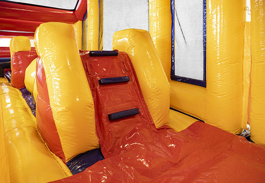 Order modular 19 meter long obstacle course in standard theme with appropriate 3D objects for children. Buy inflatable obstacle courses online now at JB Inflatables UK