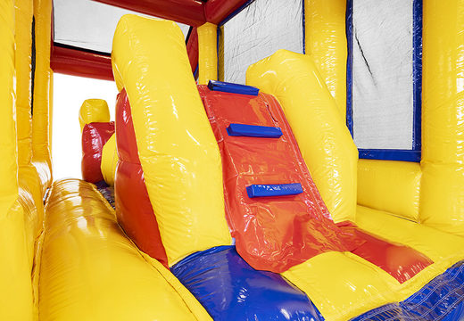 Order standard inflatable 19m obstacle course with appropriate 3D objects for kids. Buy inflatable obstacle courses online now at JB Inflatables UK