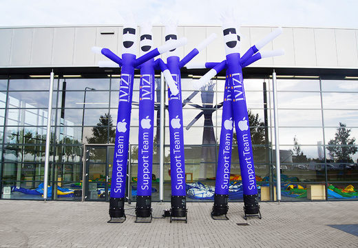 Custom made inflatable Ivizi sky dancer at JB Promotions UK; specialist in inflatable advertising items such as inflatable tubes
