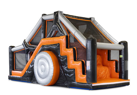 Buy Big Log Slide 40-piece modular obstacle course for children. Order inflatable obstacle courses online now at JB Inflatables UK
