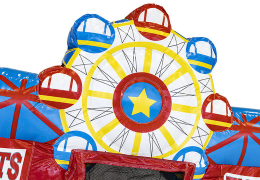 Buy mini inflatable circus bouncer with slide for children at JB Inflatables. Inflatable bouncers for sale at JB Inflatables UK