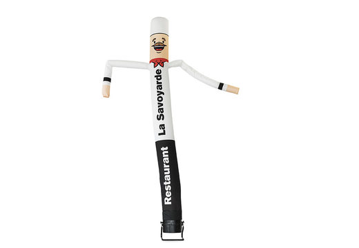 Have a personalized La Savoyarde Kok skydancer made at JB Promotions UK. Promotional inflatable tubes made in all shapes and sizes at JB Promotions UK