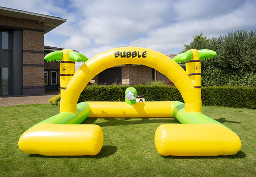 Buy a large inflatable jungle theme open bubble park for kids. Order inflatable bouncy castles at JB Inflatables UK