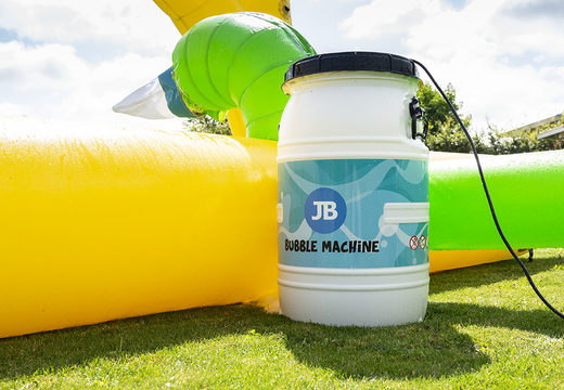 Open Bubble park Jungle with a foam tap to use for kids. Order inflatable bouncers at JB Inflatables UK