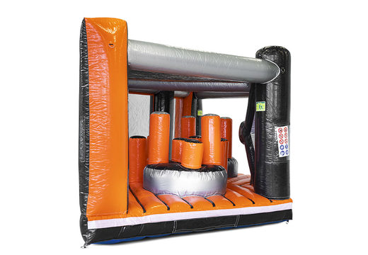 Order the Giga assault course in the Pillar Dodge Corner theme for kids. Buy inflatable obstacle courses online now at JB Inflatables UK