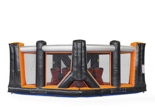 Buy an inflatable 40-piece giga modular X-Corner obstacle course for children. Order inflatable obstacle courses online now at JB Inflatables UK