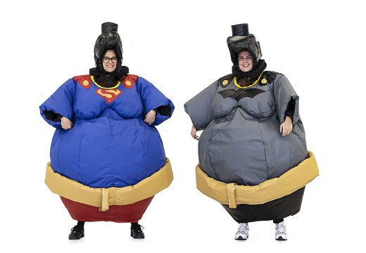 Order inflatable sumo suits in Superman & Batman theme for both young and old. Buy inflatable sumo suits online at JB Inflatables UK