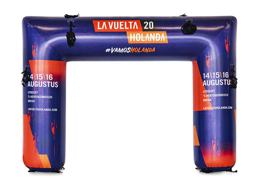 Buy a custom made la vuelta inflatable start & finish arch at JB Promotions UK; specialist in inflatable promotional items