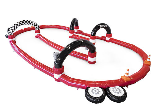 Buy inflatable Boom Patat racetrack for both young and old. Order inflatable race tracks online now at JB Promotions UK
