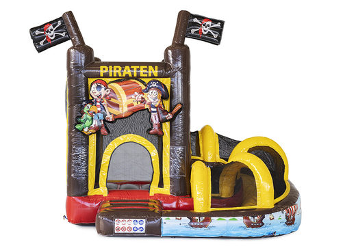 Order online now Mini Flevojump Bouncer with pirate slide at JB Promotions UK. Buy now custom made promotional inflatables online at JB Inflatables UK