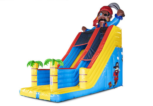 Buy pirate themed inflatable slide with 3D objects for kids. Order inflatable slides now online at JB Inflatables UK