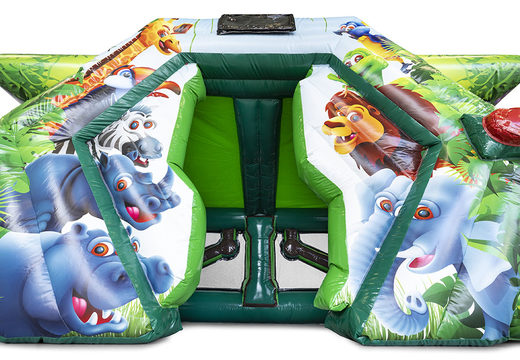 Get inflatable safari nation battle bunker for both young and old online now. Order inflatable battle bunkers at JB Promotions UK