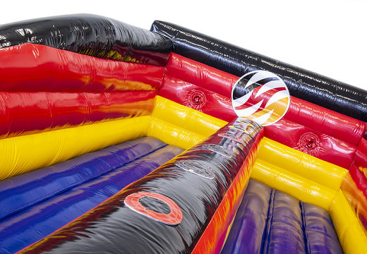 Order inflatable Deutsche Soccer liga bungeerun for both young and old. Buy inflatable bungee run now online at JB Promotions UK