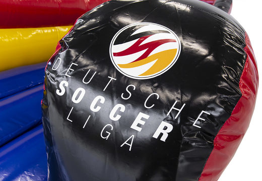 Buy inflatable Deutsche Soccer liga bungeerun for both young and old. Order inflatable bungee run now online at JB Promotions UK