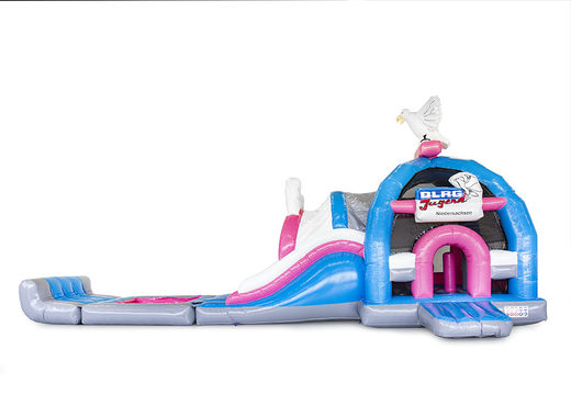 Order custom made DLRG Jugend Super Multiplay bouncy castle in your own corporate identity at JB Inflatables UK. Promotional inflatables in all shapes and sizes made at JB Promotions UK