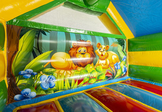 Custom made Inflatable Rental Twente Buy Slide Combo Jungle bouncy castle. Order custom-made bouncy castles at JB Promotions UK