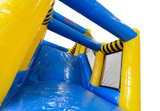 Buy custom inflatable Qui Vive obstacle course for both young and old. Order inflatable obstacle courses online now at JB Promotions UK