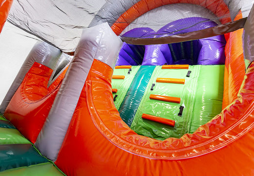 Order Mega inflatable multicolor obstacle course for both young and old. Buy inflatable obstacle courses online now at JB Promotions UK