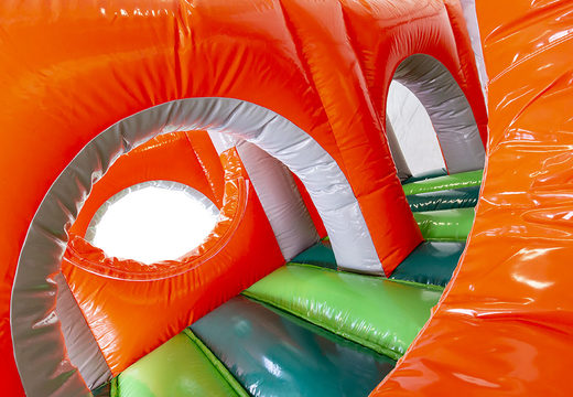 Order custom made inflatable multicolor obstacle course for both young and old. Buy inflatable obstacle courses online now at JB Promotions UK