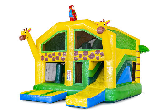 Buy custom Giraffe Indoor Multiplay bouncy castle at JB Promotions UK. Promotional inflatables in all shapes and sizes made at JB Promotions UK