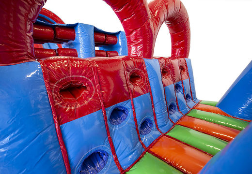 Mega inflatable party home obstacle course for both young and old. Buy inflatable obstacle courses online now at JB Promotions UK