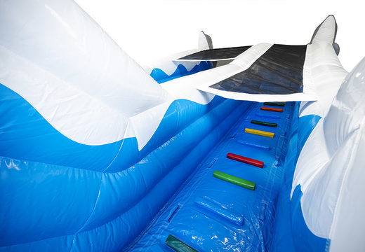 Get your inflatable dolphin slide with 3D objects online for kids. Order inflatable slides now online at JB Inflatables UK