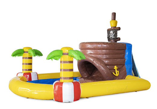 Buy a water slide bouncer in pirate theme at JB Inflatables UK. Order bouncers online at JB Inflatables UK now