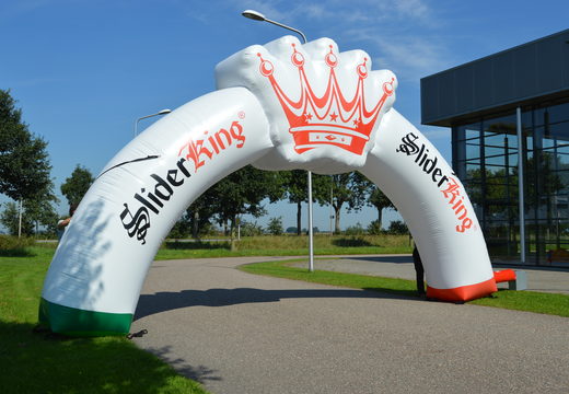 Order custom made slide king advertisement arch at JB Promotions. Buy promotional inflatable arches online at JB Inflatables UK