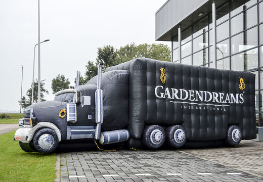 Inflatable 3D Gardendreams truck product augmentation for sale. Order inflatable 3D objects now online at JB Inflatables UK
