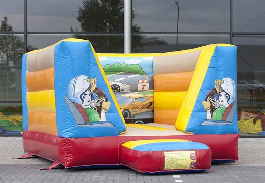 Small car-themed bouncer for kids for sale. Order bouncers now at JB Inflatables online